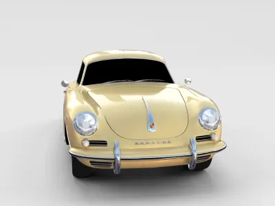 Porsche 356 Coupe rev 3D model