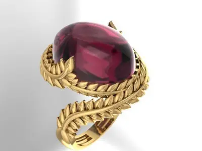 Wheat ring 3D print model