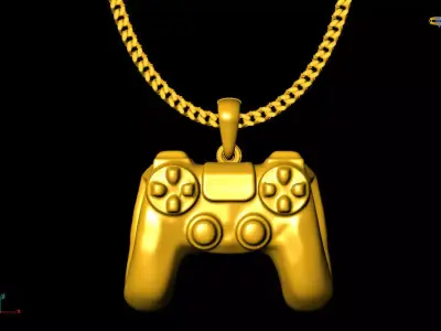 Controller playstation pendant charms - one inch pendant 3D print model