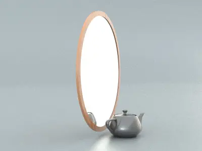 laos Round Mirror Low-poly 3D model