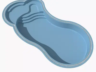 Swimming pool 10 3D model purchase