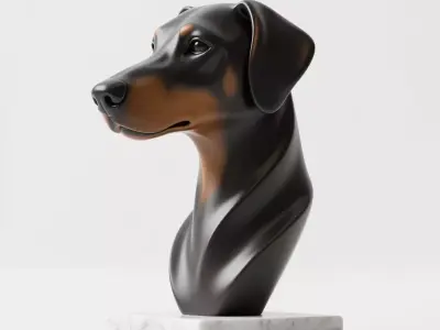 Doberman Pinscher 3D print model