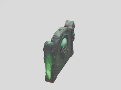 Sci-Fi Wall Low-poly 3D model by Gaming-Assets