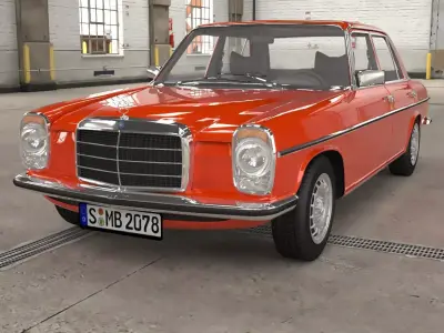 1968-1975 model Mercedes Benz W115 sedan car  3D model