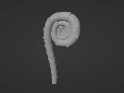 Avatar - Fiddlehead  Free low-poly 3D model