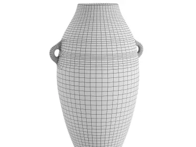 Artisan Handcrafted Terracotta Vase 3D model