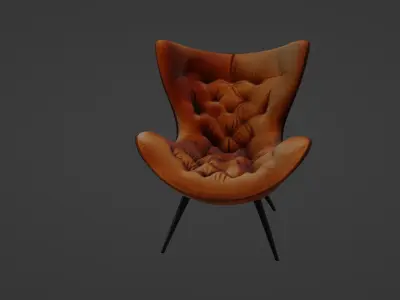 Modern Designer Lounge Chair 3D model