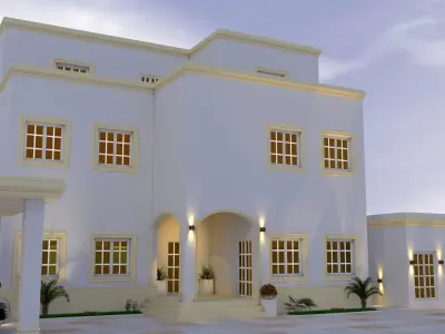 villa house in dubai 3D model