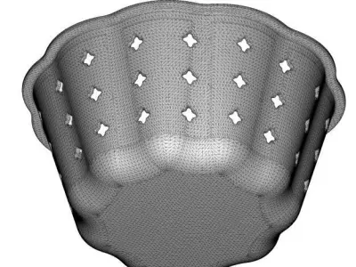 Transparent Multipurpose Basket 3D model