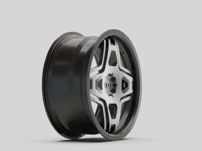 rims auto garage tuning silver  3D model