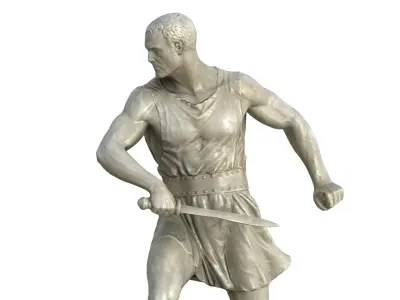 Statue 06 Low-poly 3D model