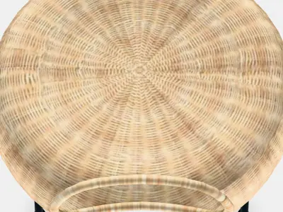 GAMLEHULT Footstool with storage Low-poly 3D model