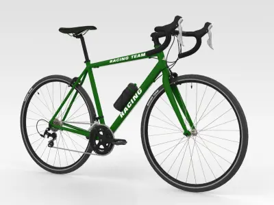 Racing Bicycle - Green 3D model