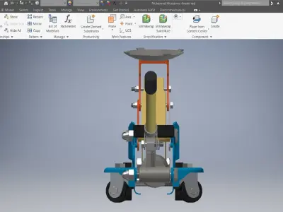 SCA Hydraulic Trolley Jack 1400kg design  3D model