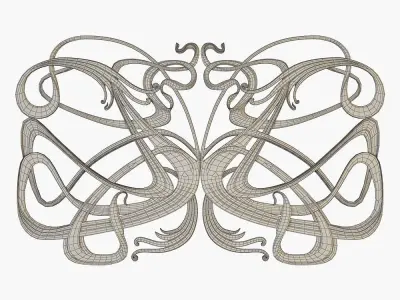 CNC DECOR art nouveau 3D model