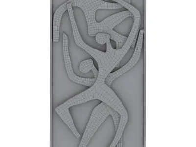 Human Wood Wall Art by Woodboz Wall Art 3D model