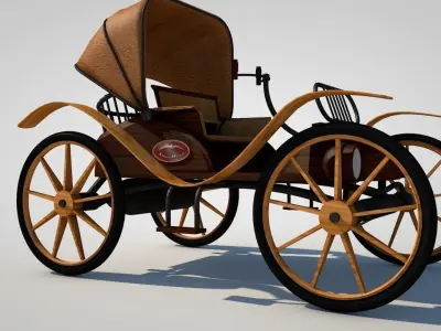 Antique Car 3D model
