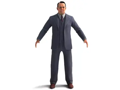 Rigged Marcus Brody 3D model