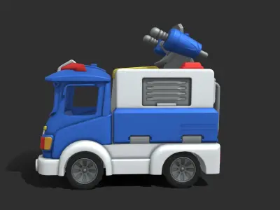 toy car Low-poly 3D model