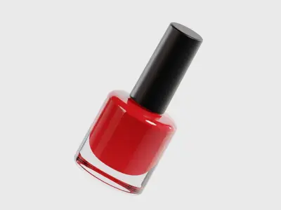 Nail Polish Bottle Low-poly 3D model