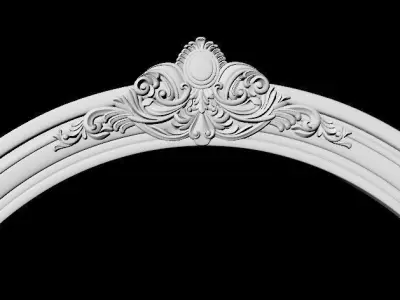 Central decor ornament for furniture 3D model 906