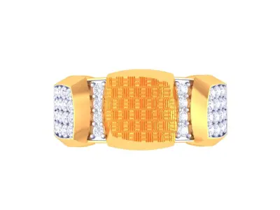 Mens gemstone diamond men Ring with details images 39 3D print model