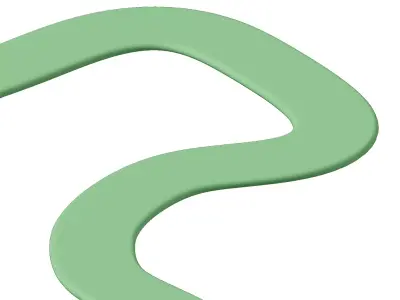 Plastic Complex Racetrack Toy 3D model