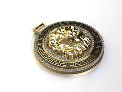 Luxury Lion pendant 3D print model