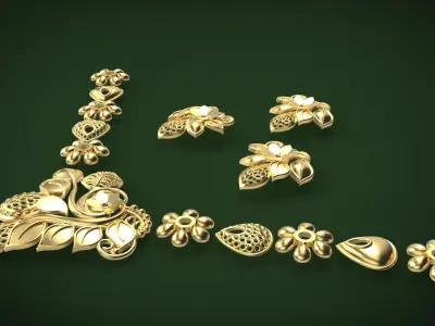 Pakistani gold Service 3D print model