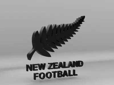 New Zealand National Soccer Team Logo 3D model