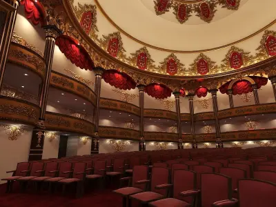 Classic Theatre 2 Low-poly 3D model