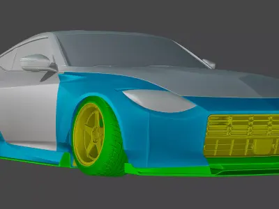 NISSAN Z PROTO STREETHUNTER WIDEBODYKIT Low-poly 3D model