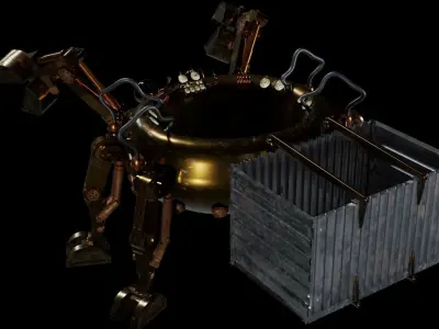 Steampunk Walker 3D model