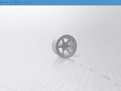 hot wheels rim volk racing TE37 Free 3D print model
