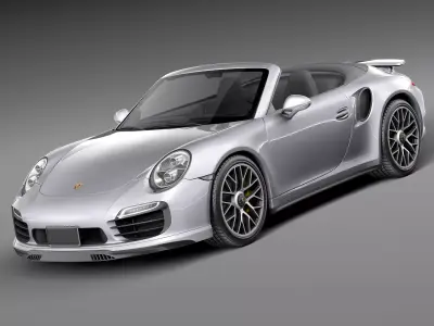 Porsche 911 Turbo cabriolet 2014 3D model