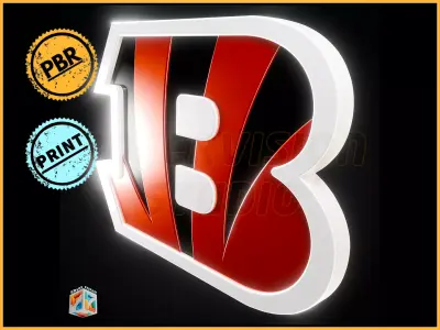 Cincinnati Bengals logo - Cinematic - 3D print 3D model
