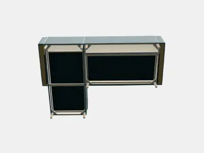 LANDSKRONA 3-seat sofa 6 Low-poly 3D model