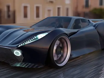 coupe car 3D model