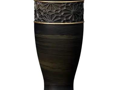 Oriental Luxury Decorative garden Floor Vase Urn Pot Arabic 3D model