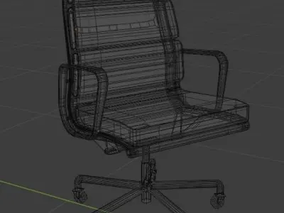 Office chair Free low-poly 3D model