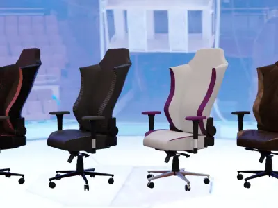 Gaming Chair Low-poly 3D model