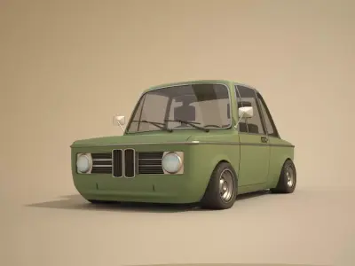 Cartoon car 3D model by saladino