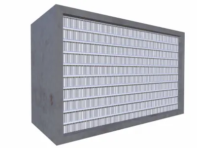 Radiator Low-poly 3D model