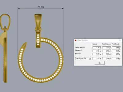 Nail Pendant Brand Jewelry 3D print model