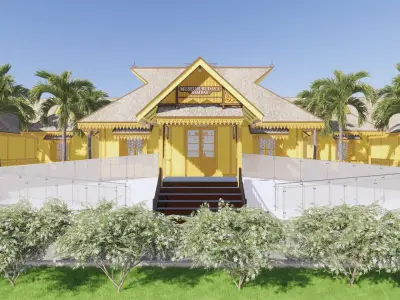 The Museum Building Of Sambas Cultural Centre 3D model