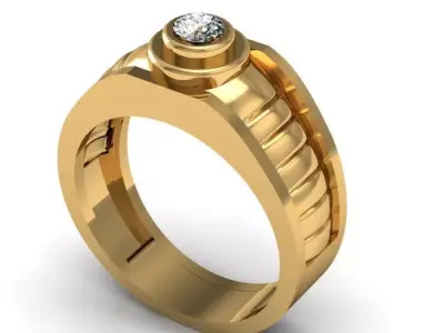 man ring 3D print model