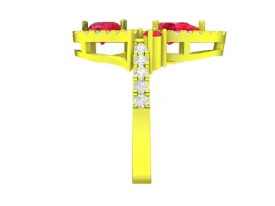 A7479 Fashion Diamond Women Ring 3D Model 3D print model