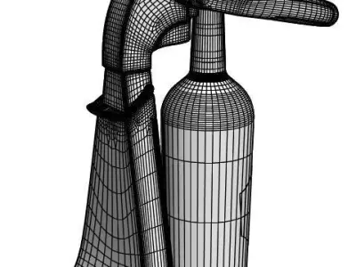 Modern wine bottle opener  3D model