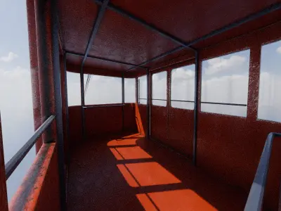 Cablecar Gondola 3D model 3D model