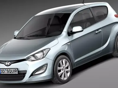 Hyundai I20 3-door 2013 3D model